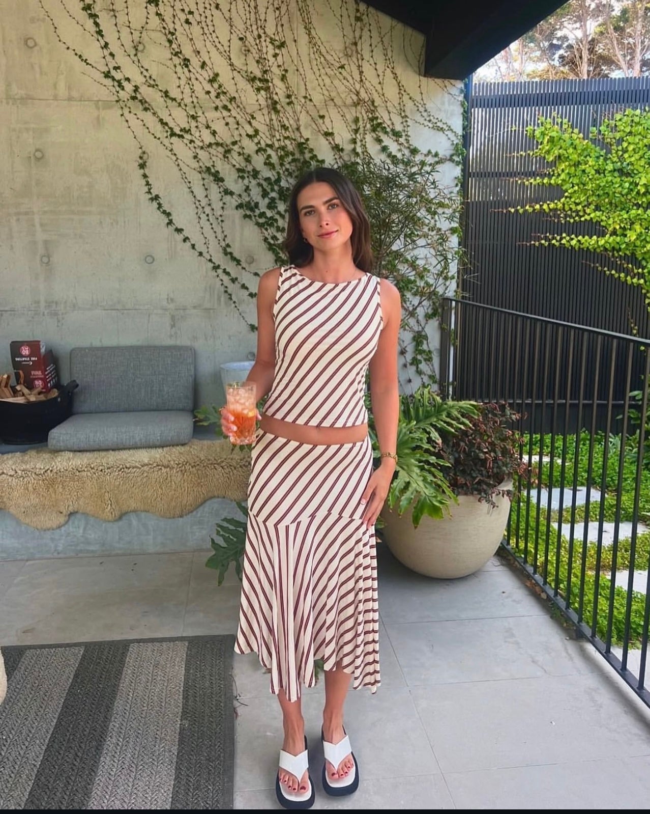 With Jean Maeve Midi Skirt & Top
