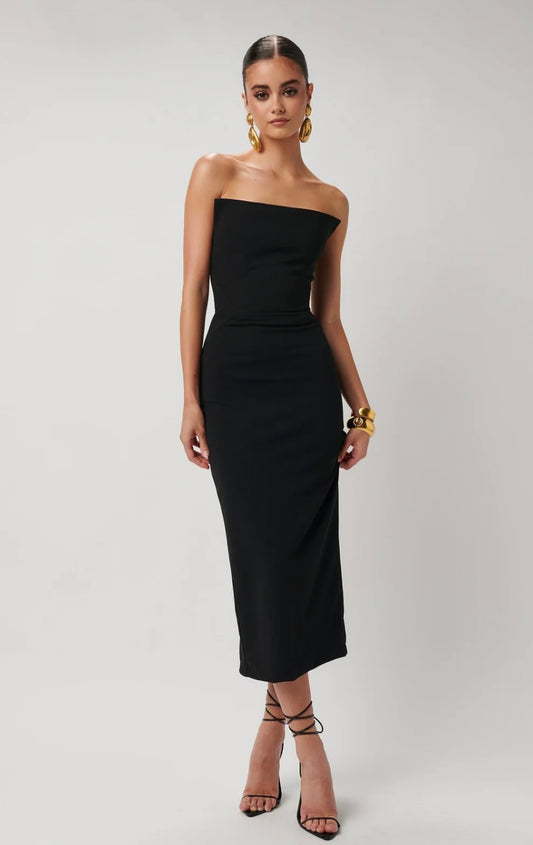 Effie Kats Danna dress - Black crepe