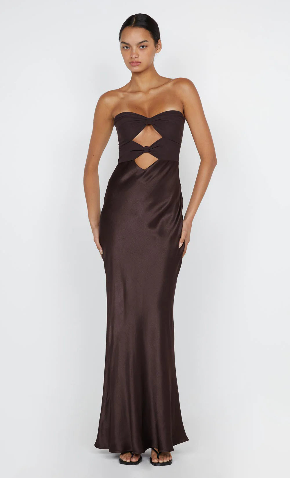 Bec and Bridge Halle Strapless dress - Brown