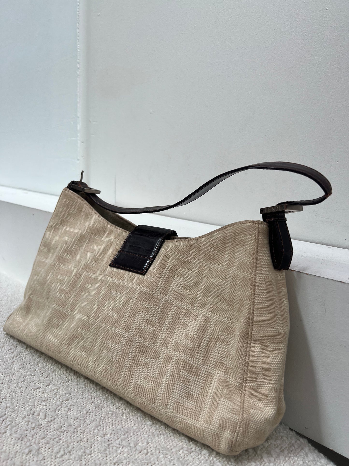 Fendi Beige Shoulder Bag