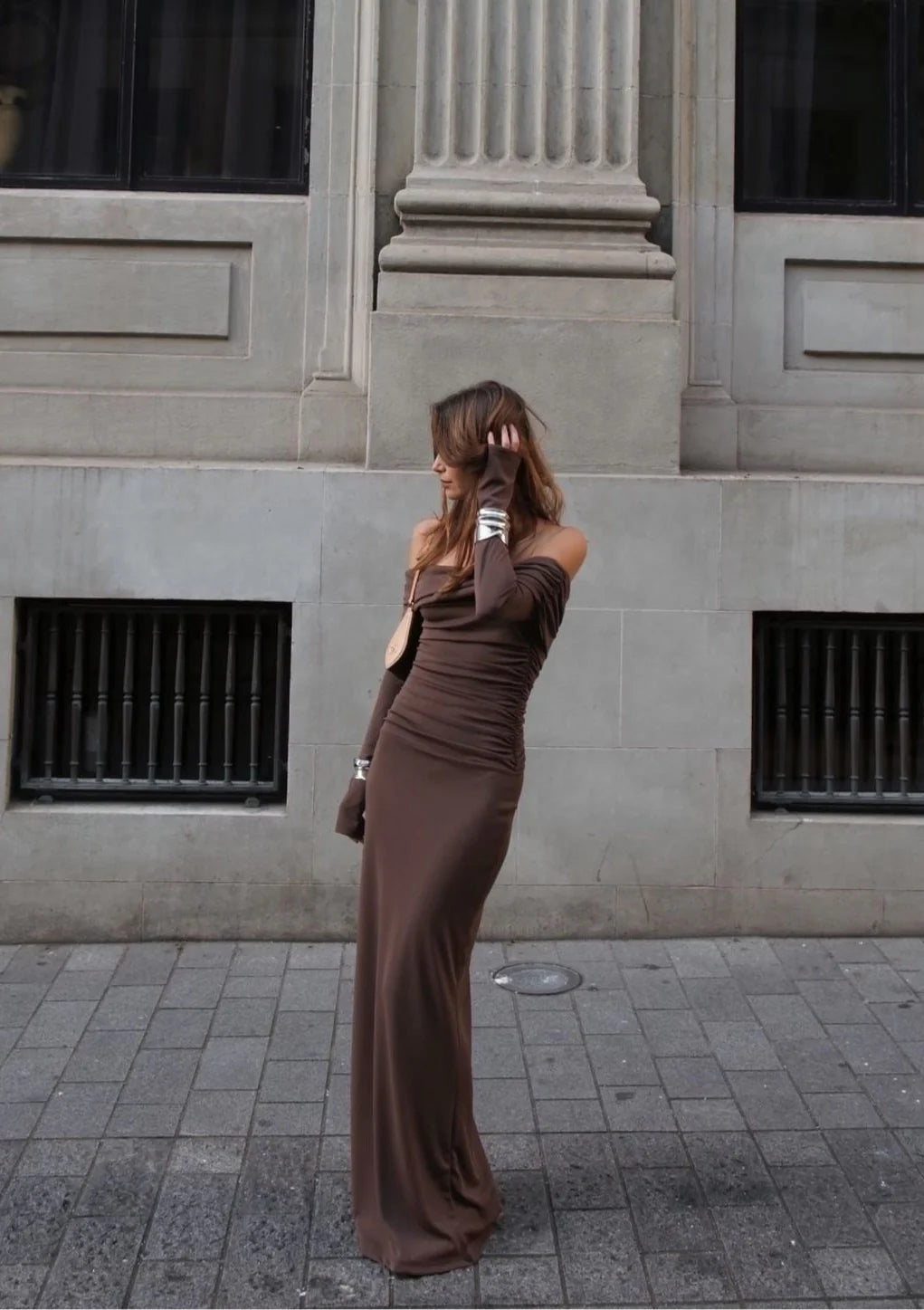 Benni Lorena Maxi Dress - Ash Brown